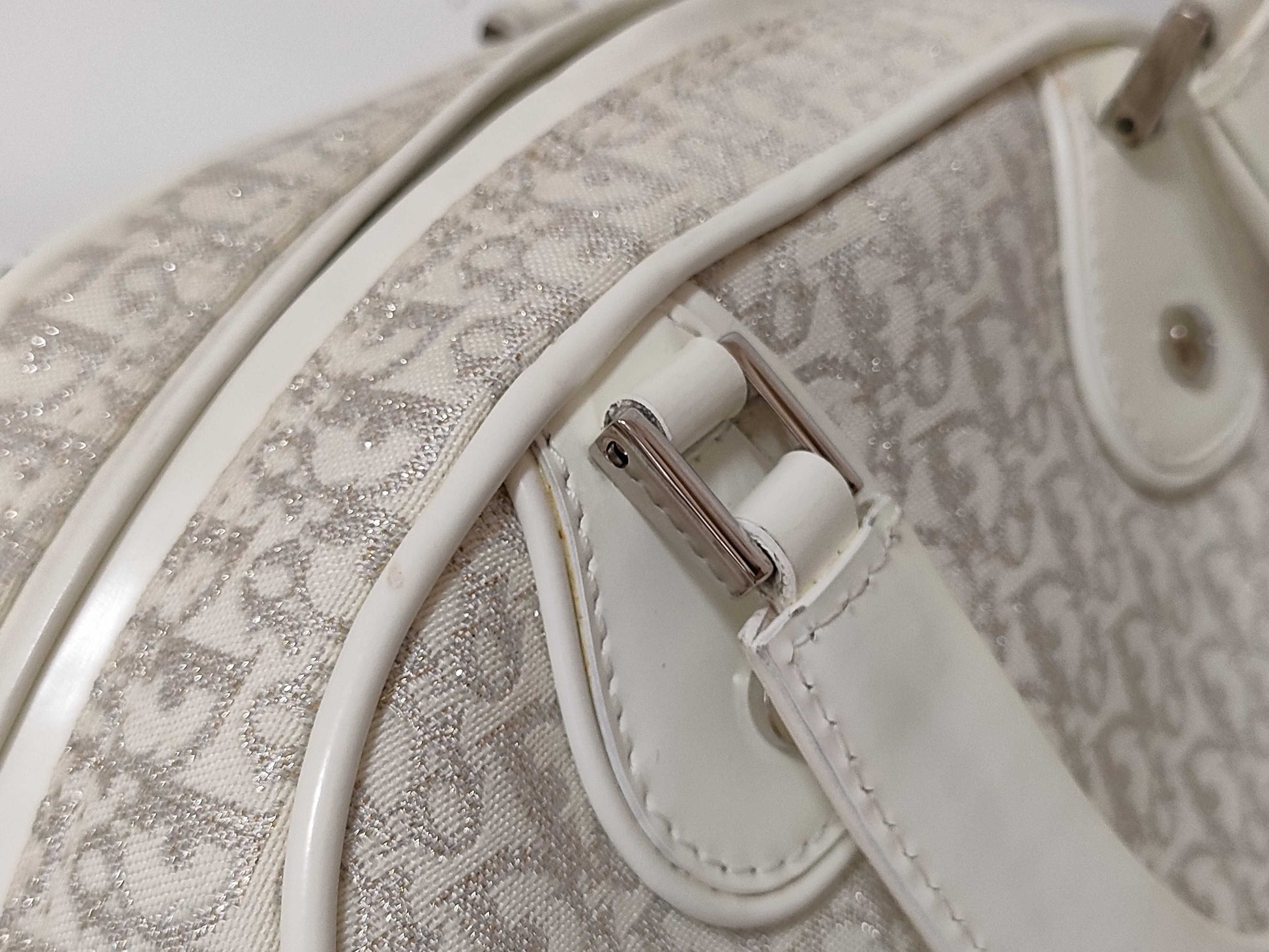 Dior Trotter Glitter Handbag with Dice Charm