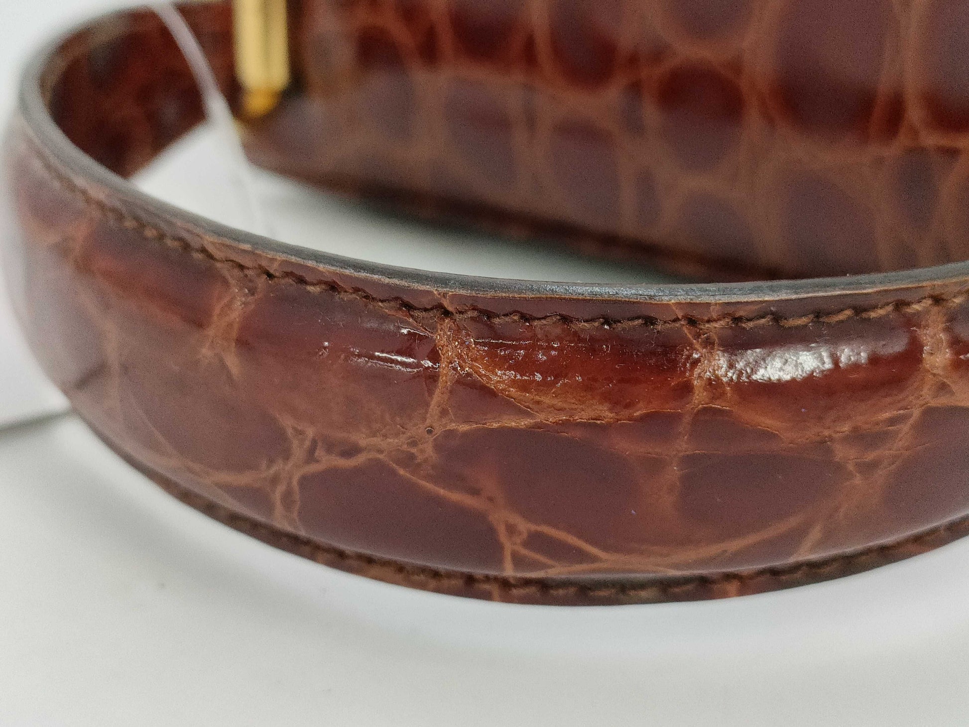 Salvatore Ferragamo Vara Ribbon Crocodile Handbag