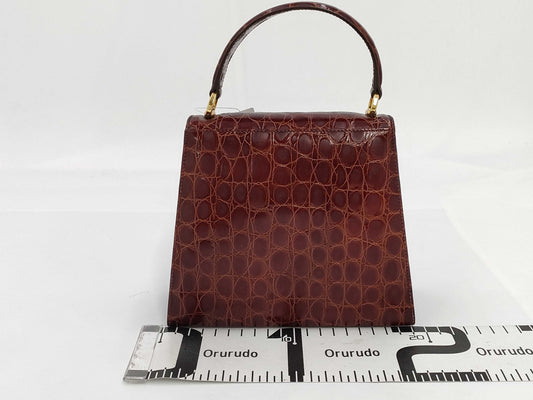 Salvatore Ferragamo Vara Ribbon Crocodile Handbag