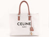 CELINE Horizontal Cabas Canvas Tote Bag with Key