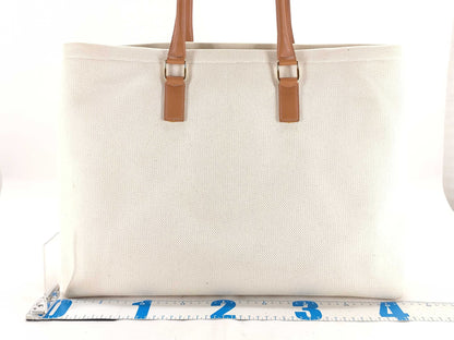 CELINE Horizontal Cabas Canvas Tote Bag with Key