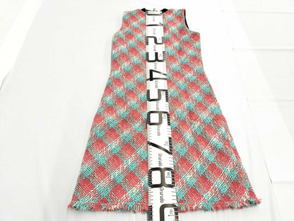 LOUIS VUITTON Tweed Dress, Sleeveless, Multicolor, Size 34