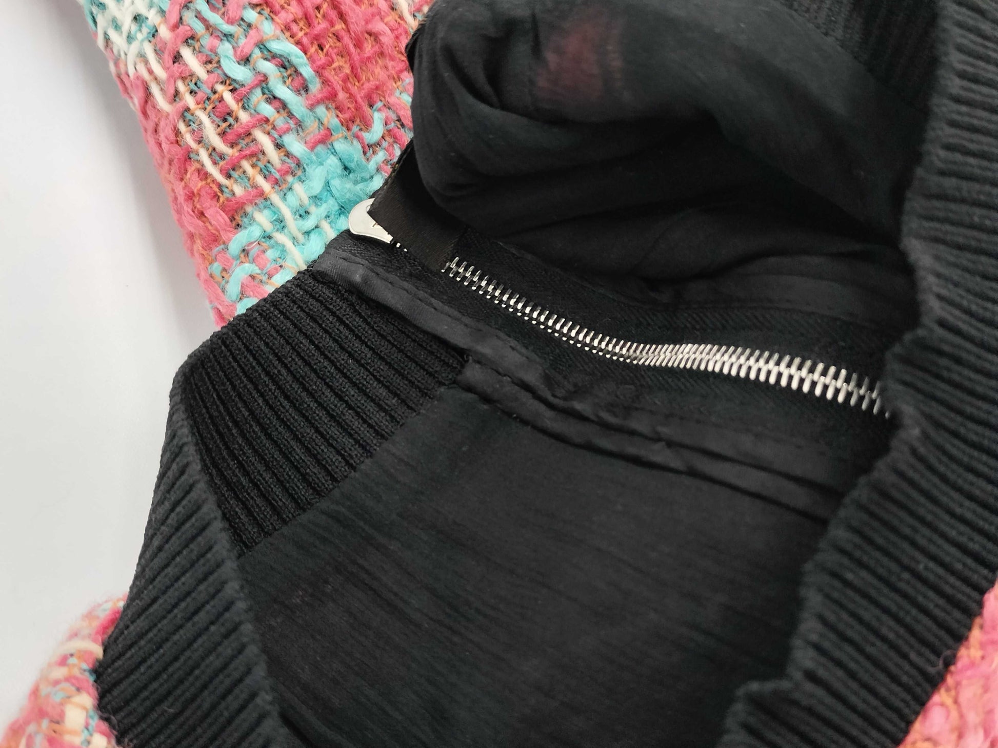 LOUIS VUITTON Tweed Dress, Sleeveless, Multicolor, Size 34