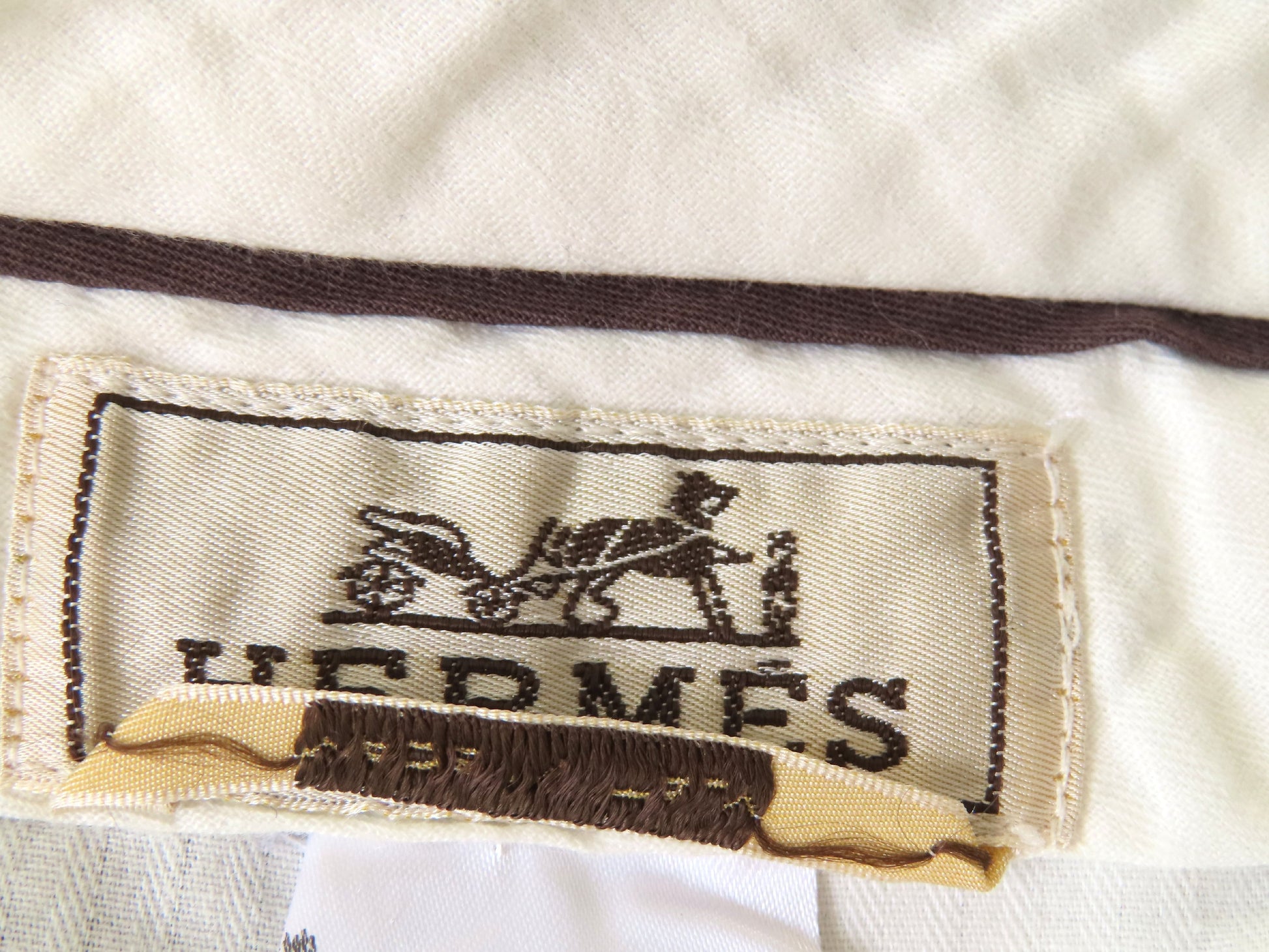 HERMES HERMES Linen Slacks Gray Size 40 Pants