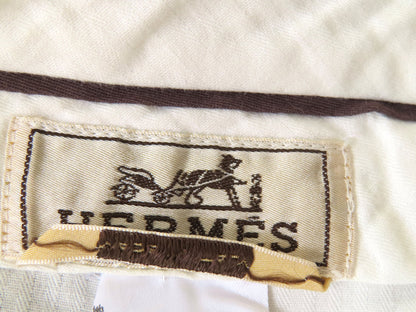 HERMES HERMES Linen Slacks Gray Size 40 Pants