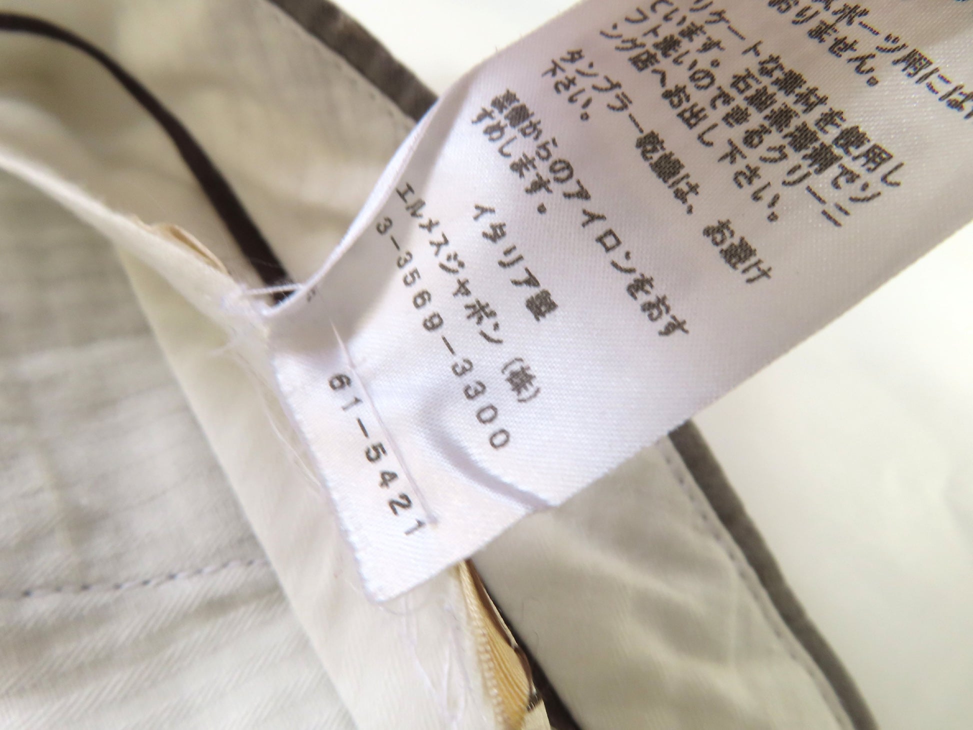 HERMES HERMES Linen Slacks Gray Size 40 Pants