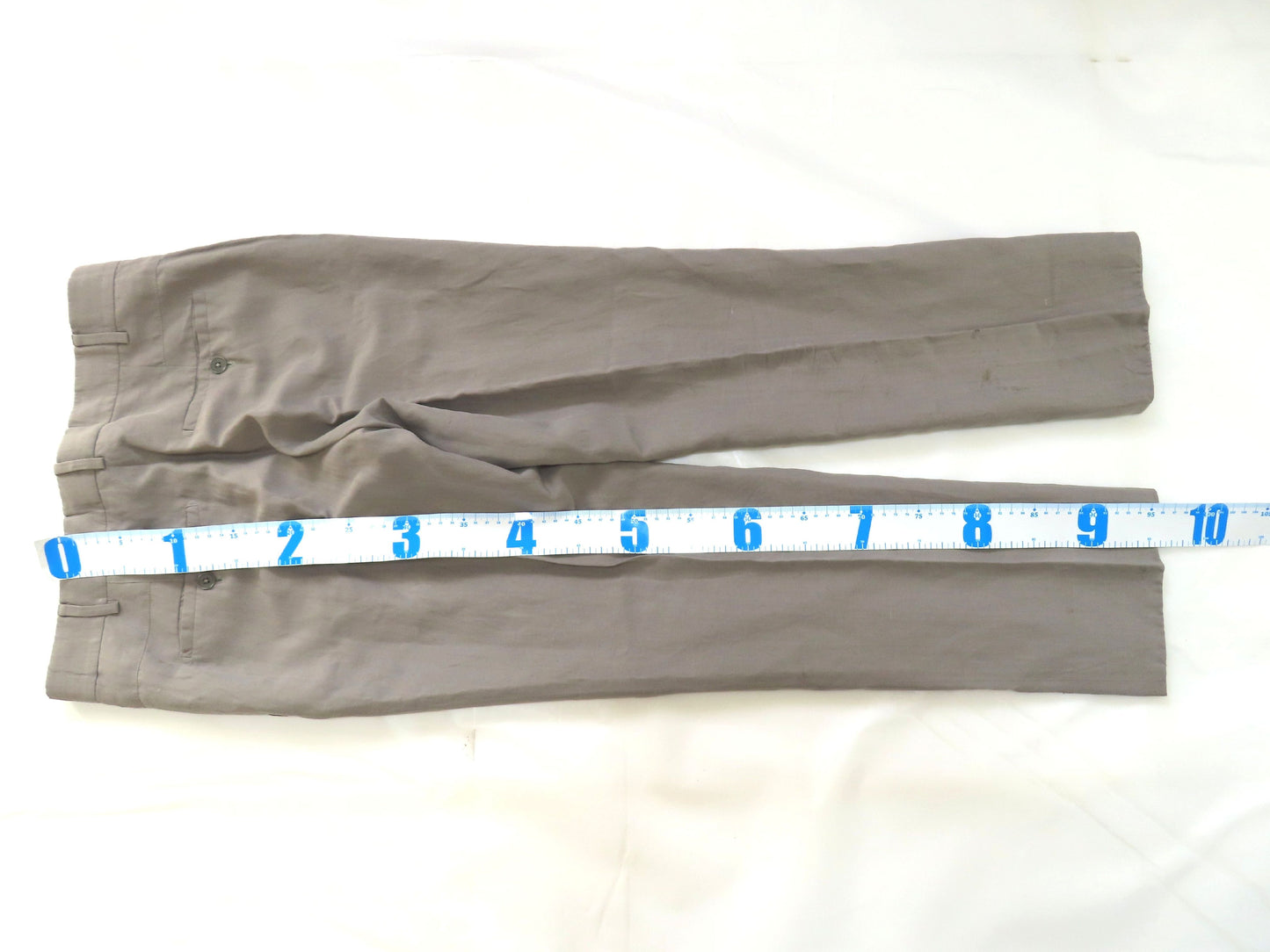 HERMES HERMES Linen Slacks Gray Size 40 Pants