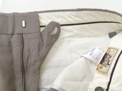 HERMES HERMES Linen Slacks Gray Size 40 Pants