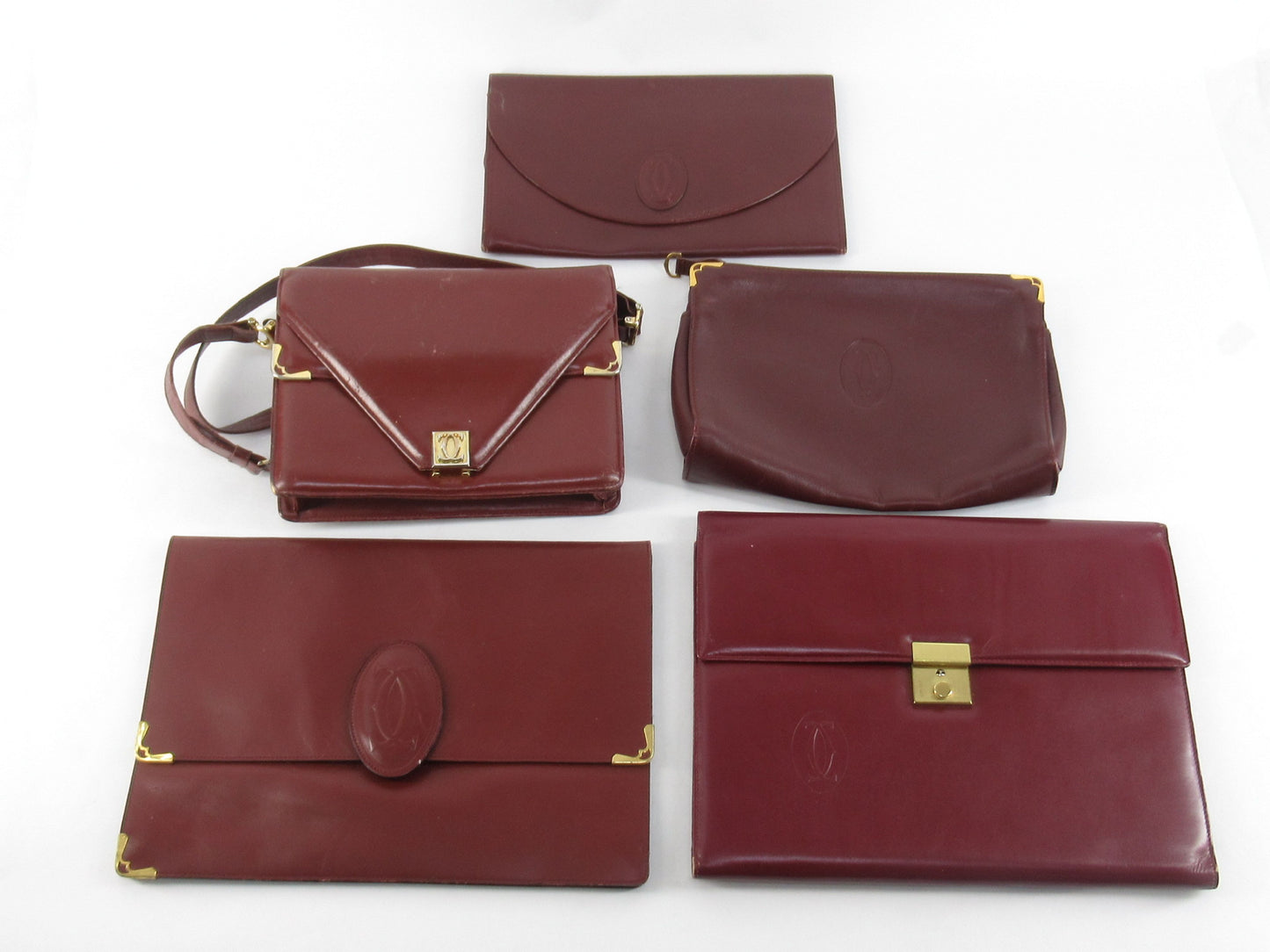 Cartier Must Cartier Clutch Bag Must Line 5-Piece Set Shoulder Bag