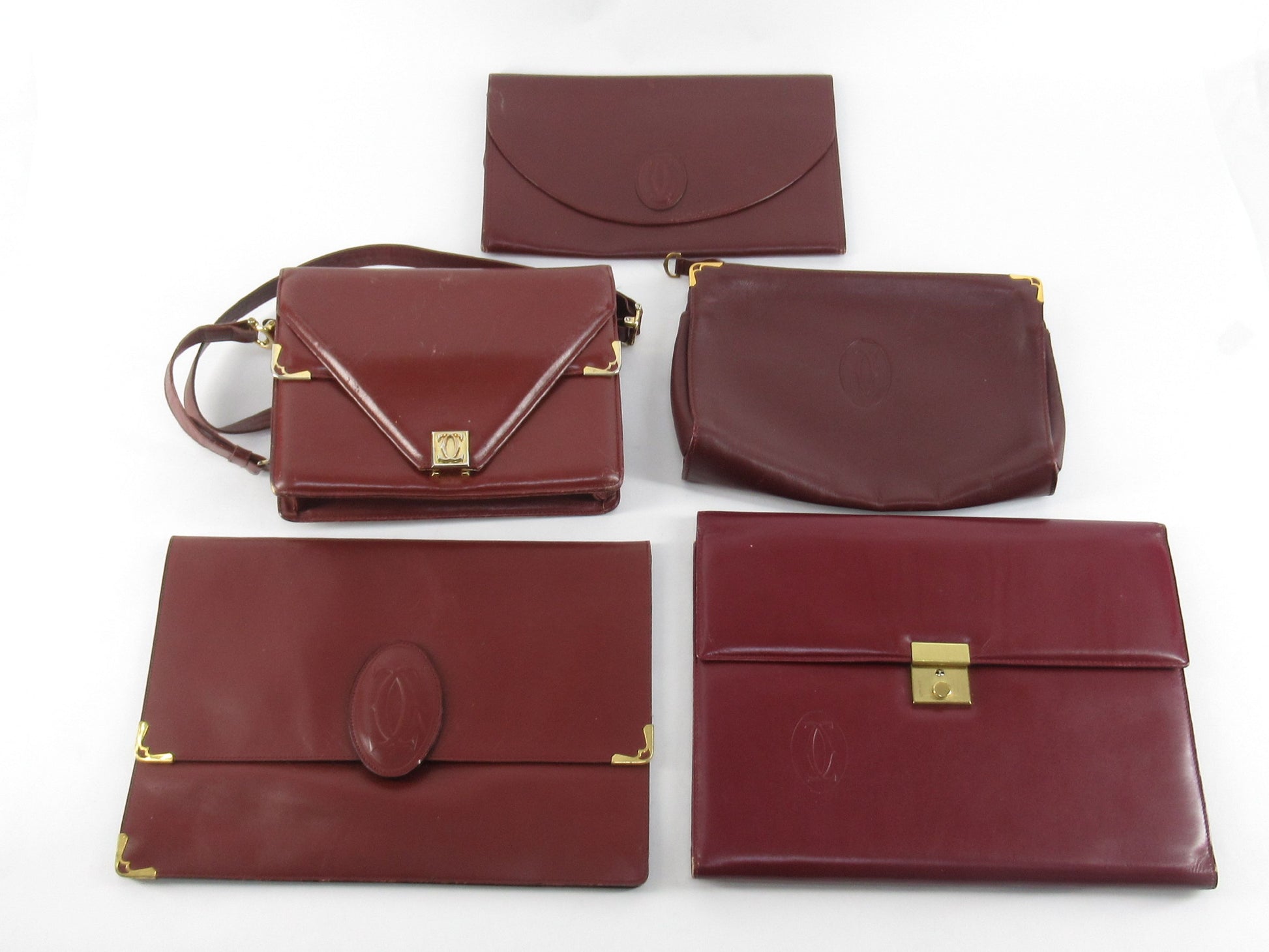 Cartier Must Cartier Clutch Bag Must Line 5-Piece Set Shoulder Bag