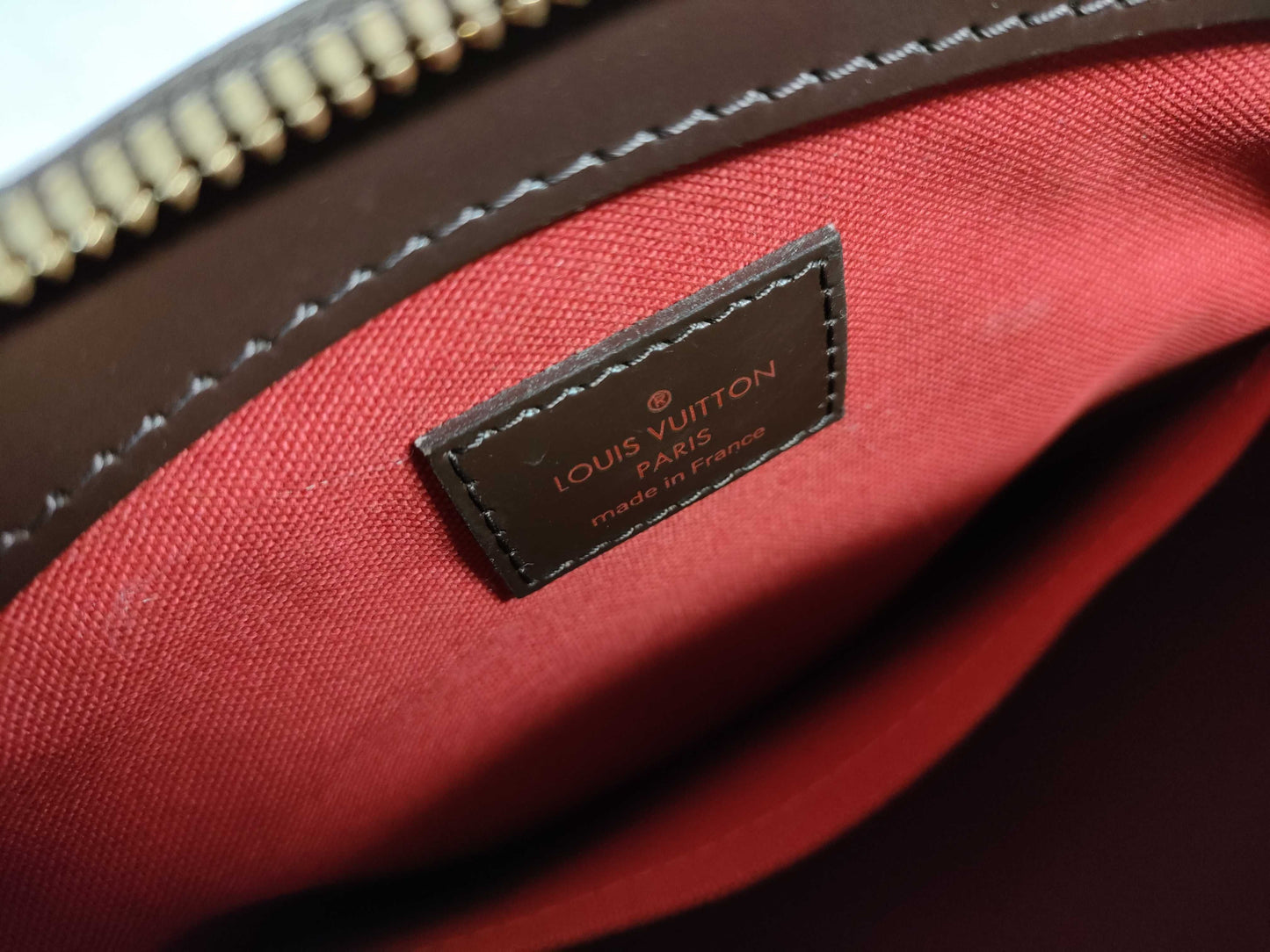 LOUIS VUITTON RFID verification failed. DU0190 Damier LOUIS VUITTON N41117 Damier Verona PM handbag.