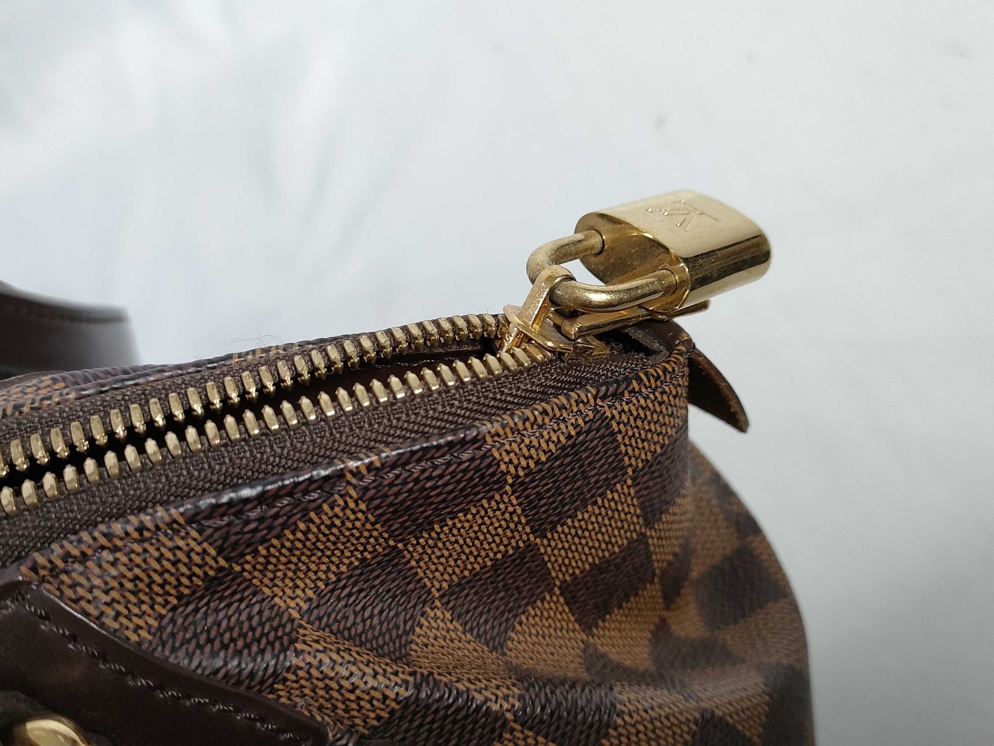 LOUIS VUITTON RFID verification failed. DU0190 Damier LOUIS VUITTON N41117 Damier Verona PM handbag.