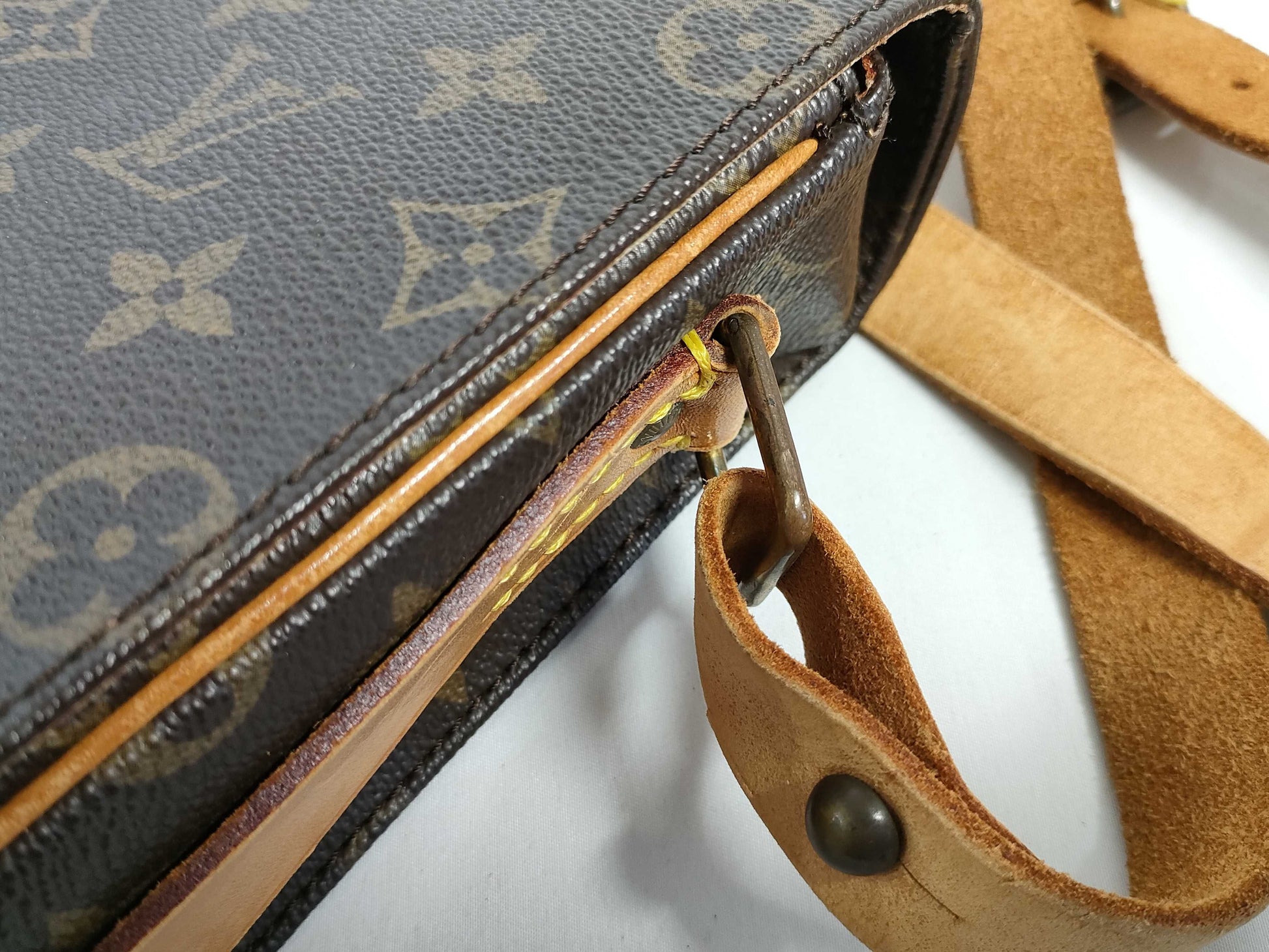 LOUIS VUITTON RFID verification failed. 862SL Monogram LOUIS VUITTON Plan Soleil Cabas PM Handbag VI0120 Shoulder Bag
