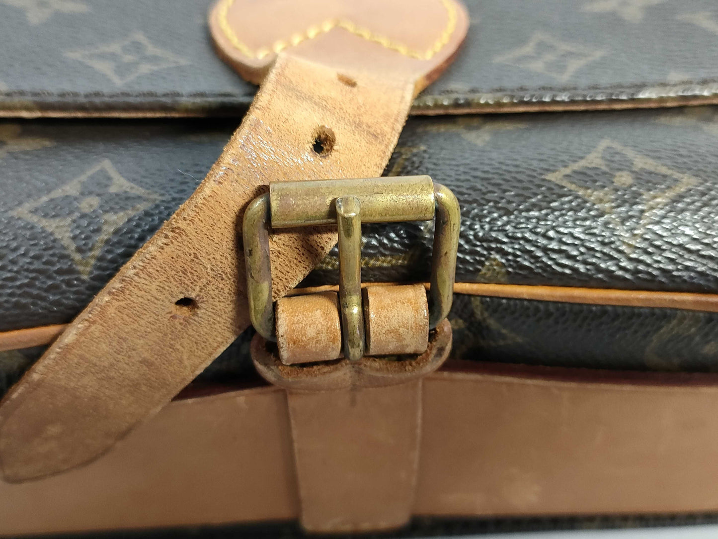 LOUIS VUITTON RFID verification failed. 862SL Monogram LOUIS VUITTON Plan Soleil Cabas PM Handbag VI0120 Shoulder Bag