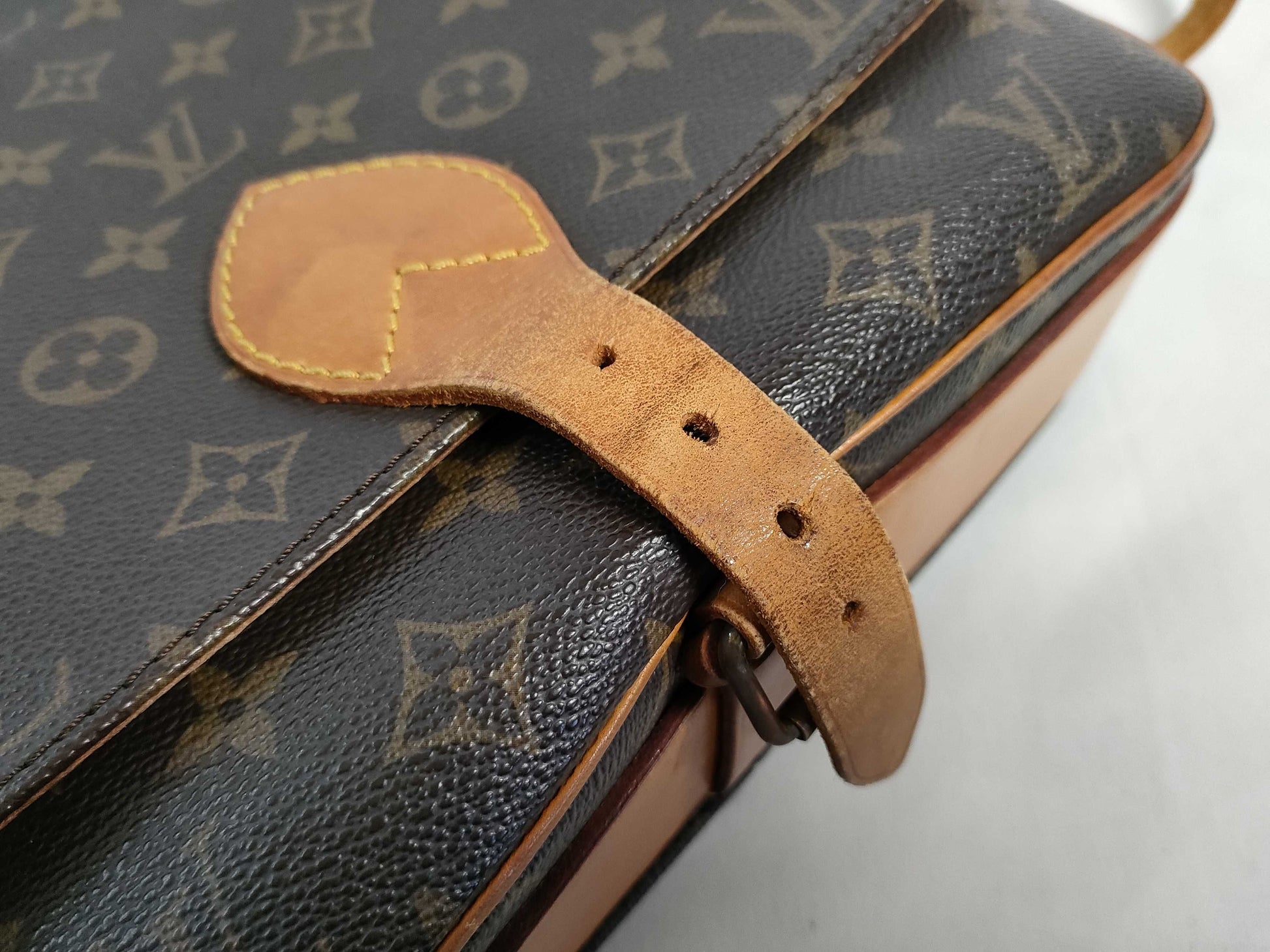 LOUIS VUITTON RFID verification failed. 862SL Monogram LOUIS VUITTON Plan Soleil Cabas PM Handbag VI0120 Shoulder Bag