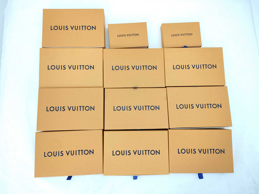 12 Louis Vuitton Empty Boxes, Wallets, etc. 