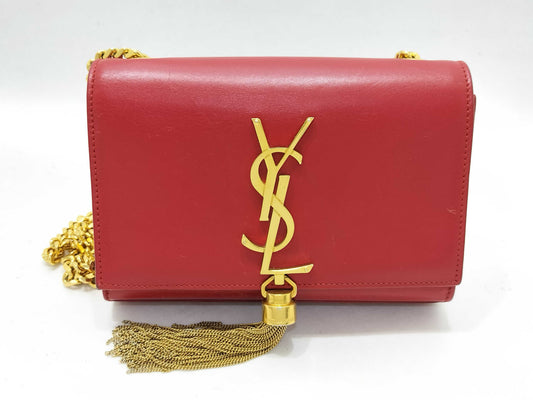 SAINT LAURENT Kate Leather Chain Shoulder Bag