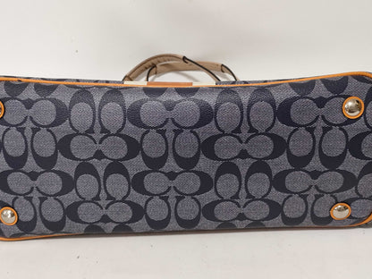 COACH Signature Coach Tote Bag Heritage Stripe Signature Tote Bag