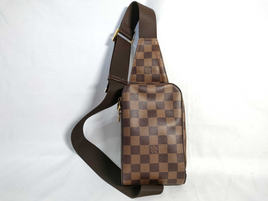 LOUIS VUITTON RFID verification not possible CA0074 Damier Louis Vuitton Damier Damier Geronimos body bag shoulder bag
