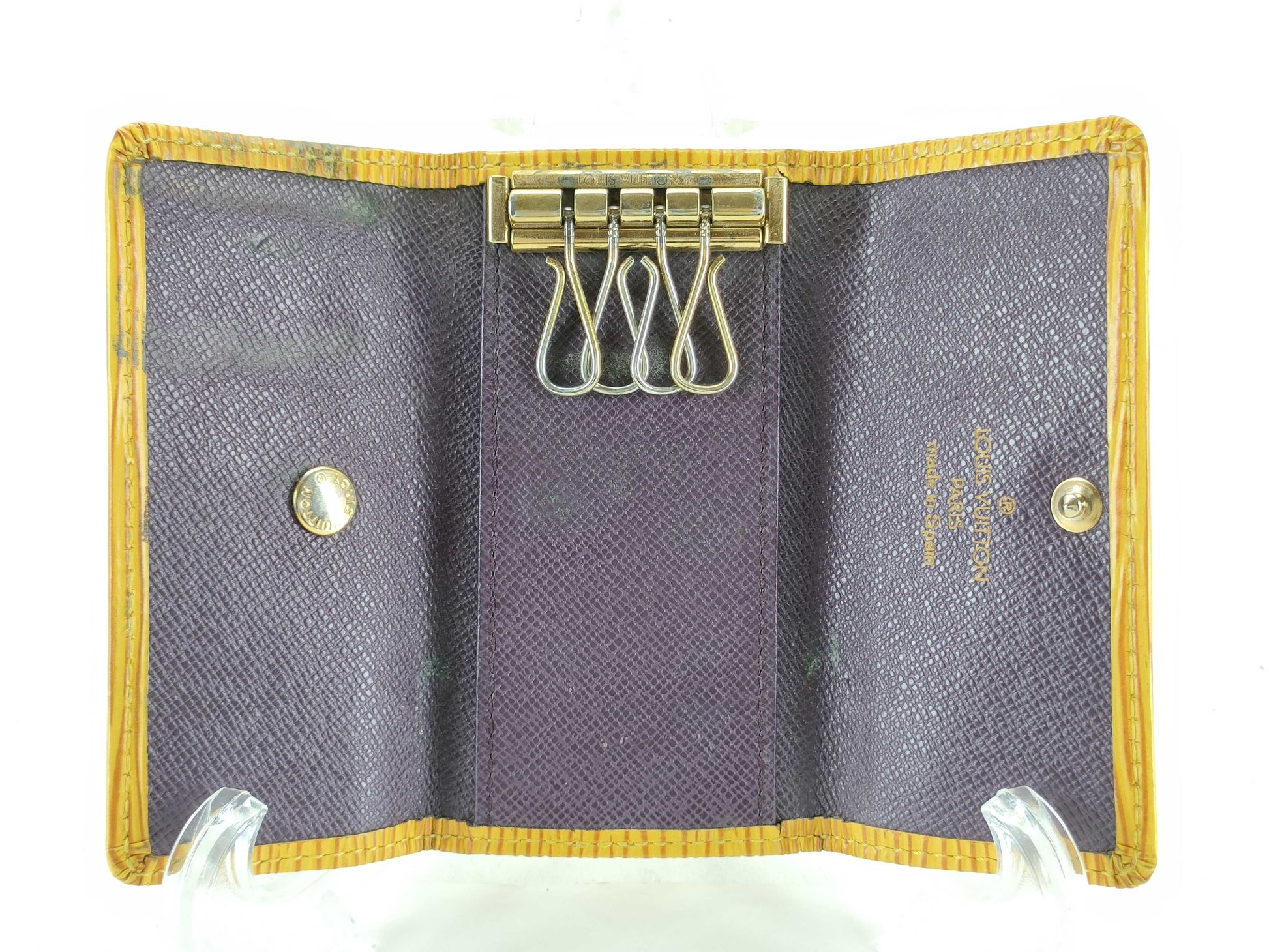 LOUIS VUITTON RFID Unverifiable CA0012 Epi Louis Vuitton 4-Ring Key Case/Key Holder