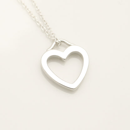 Tiffany & Co. Sentimental Heart Necklace Pendant, Sterling Silver , Weight: 2.68g