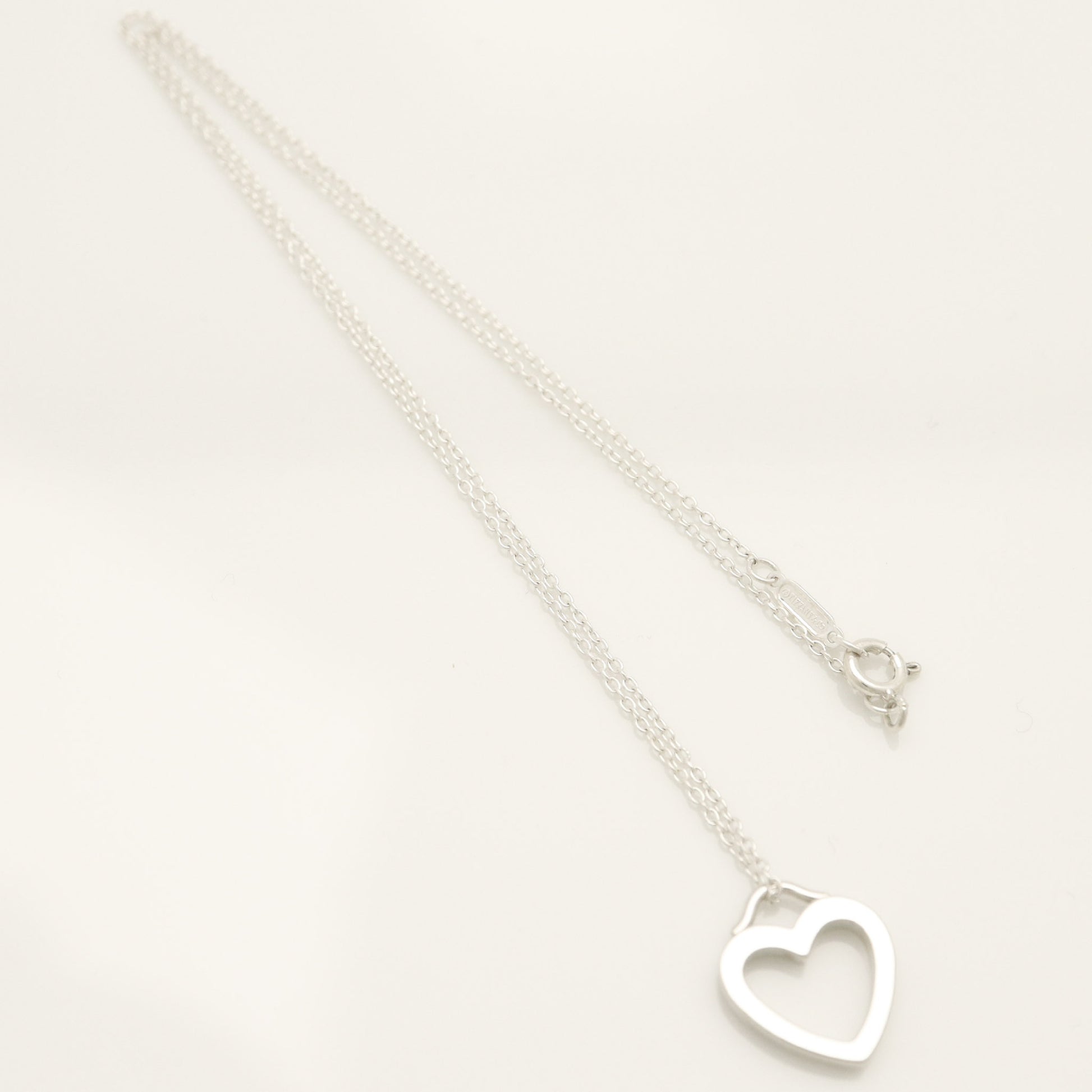 Tiffany & Co. Sentimental Heart Necklace Pendant, Sterling Silver , Weight: 2.68g