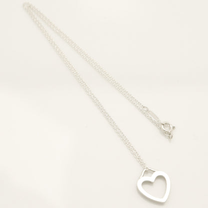 Tiffany & Co. Sentimental Heart Necklace Pendant, Sterling Silver , Weight: 2.68g