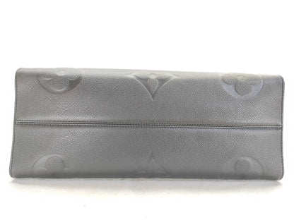 LOUIS VUITTON RFID Verified, Serial Number Unverifiable, Monogram Empreinte On-the-Go GM M44925 Black Handbag, RFID Enabled