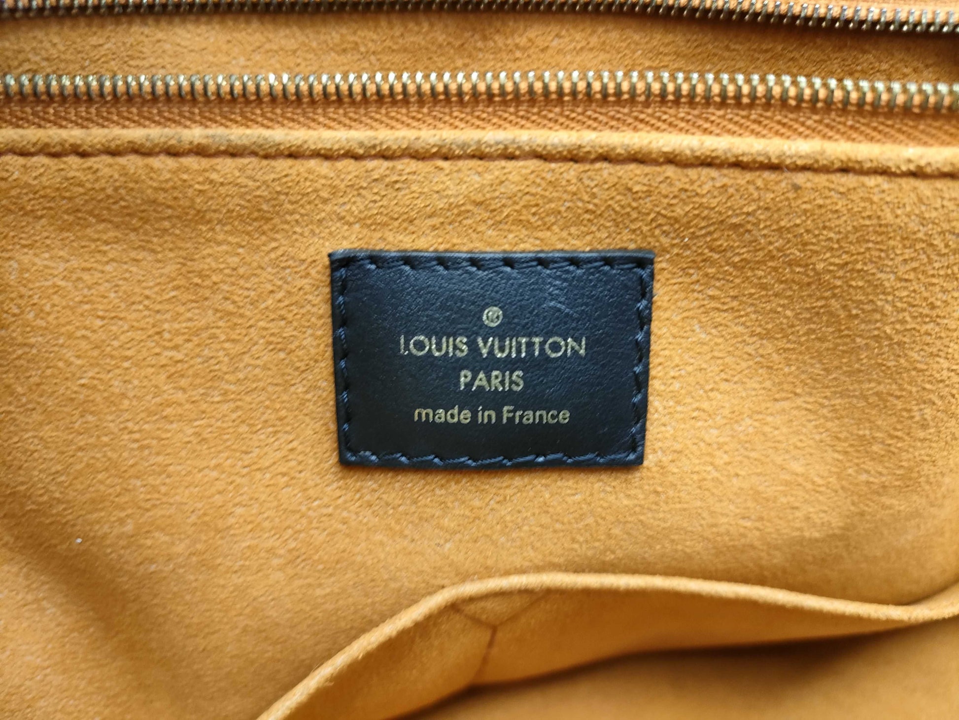 LOUIS VUITTON RFID Verified, Serial Number Unverifiable, Monogram Empreinte On-the-Go GM M44925 Black Handbag, RFID Enabled