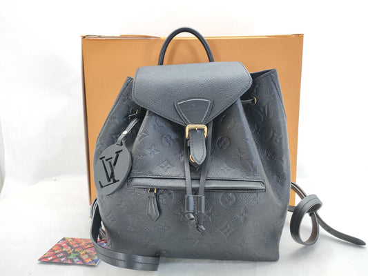LOUIS VUITTON RFID verification failed. Serial number verification failed. Monogram Empreinte Montsouris PM M45205 backpack.