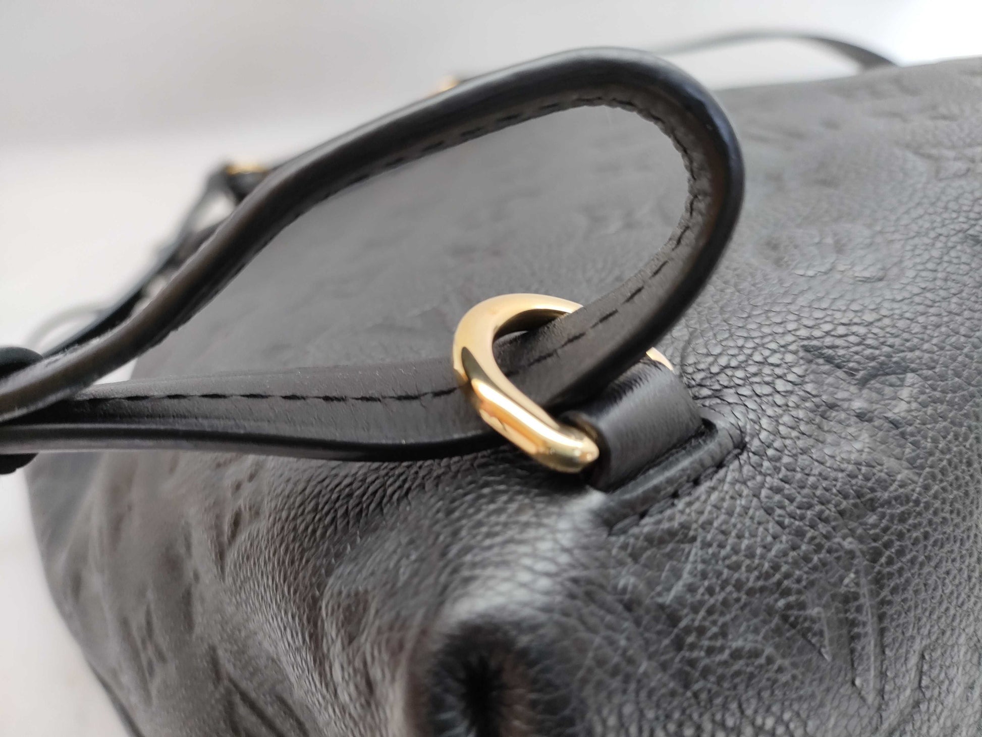 LOUIS VUITTON RFID verification failed. Serial number verification failed. Monogram Empreinte Montsouris PM M45205 backpack.