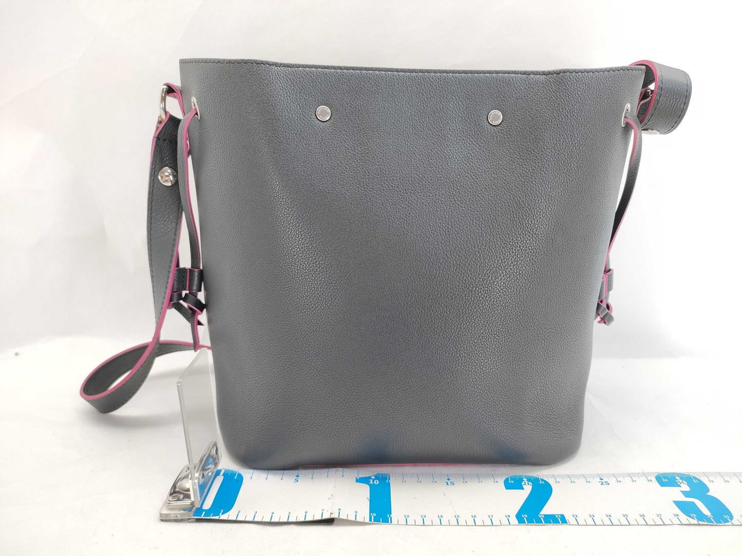LOUIS VUITTON RFID Verified DU3167 Louis Vuitton LV Logo Lock Me Bucket M54677 DU3167 Black x Pink Shoulder Bag