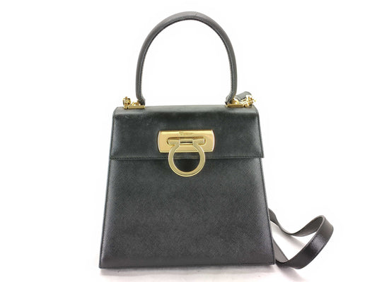 Salvatore Ferragamo Gancini 2-Way Handbag Gancini Handbag