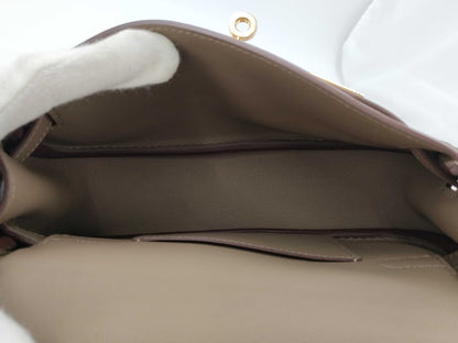 HERMES HERMES Kelly Move Etoupe Swift Shoulder Bag