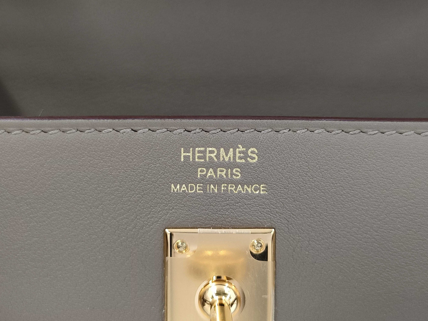HERMES HERMES Kelly Move Etoupe Swift Shoulder Bag