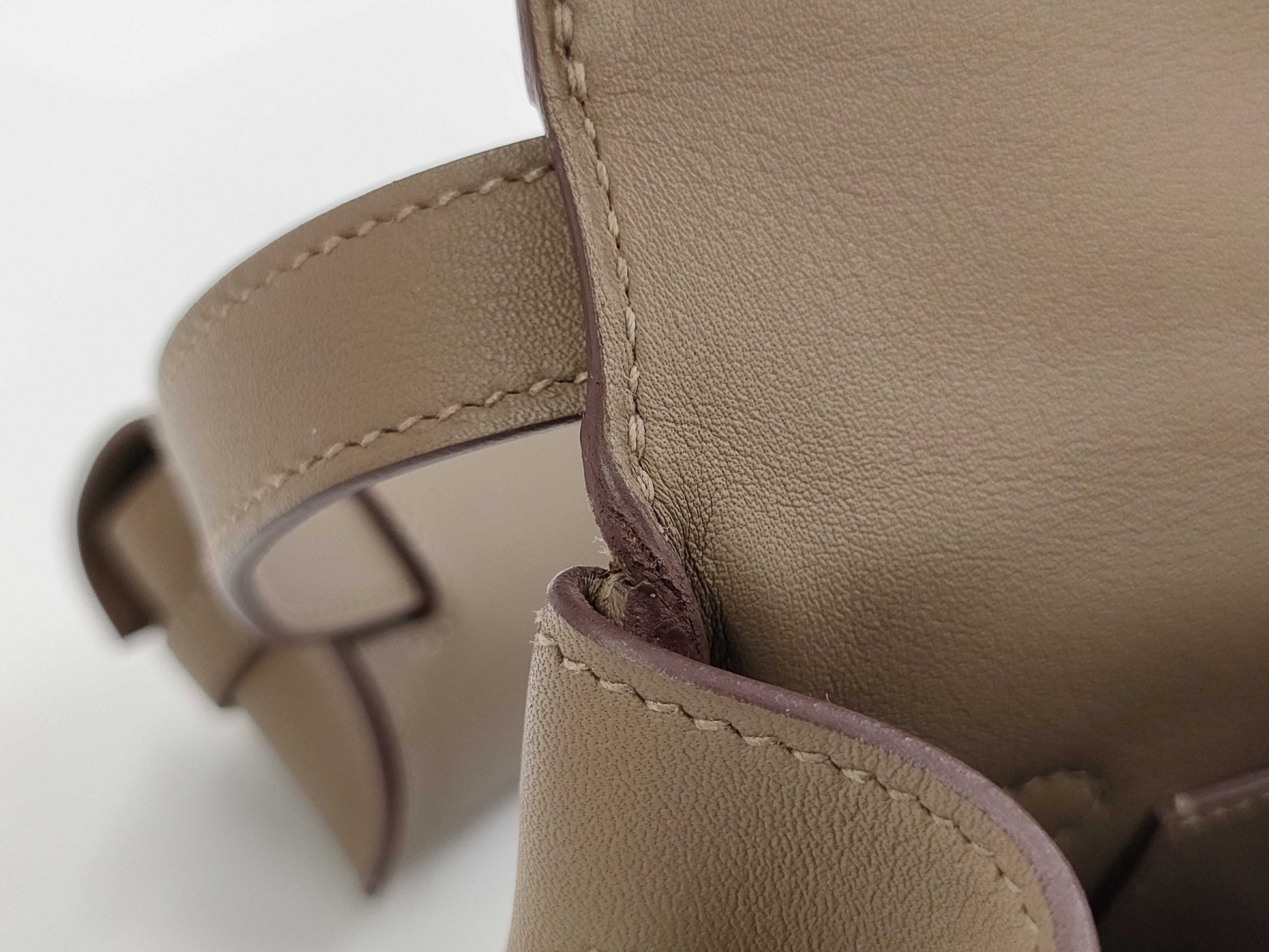 HERMES HERMES Kelly Move Etoupe Swift Shoulder Bag