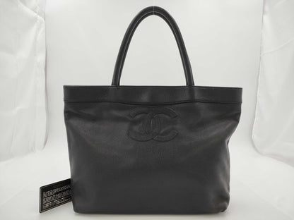 CHANEL Caviar Skin Coco Mark Tote Bag