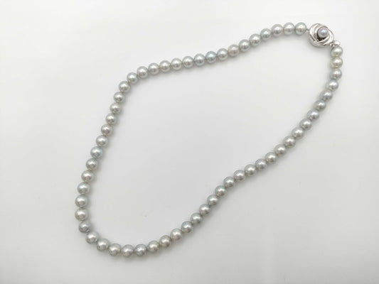 Akoya Pearls, Diameter 7.0mm-7.5mm, Sterling Silver, NC / Akoya Pearls, Diameter 7.3mm/7.4mm, 14K White Gold, ER, 37.1g, Other Accessories 