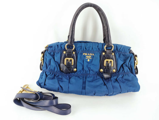 PRADA Nylon Prada Hand Shoulder Bag Handbag