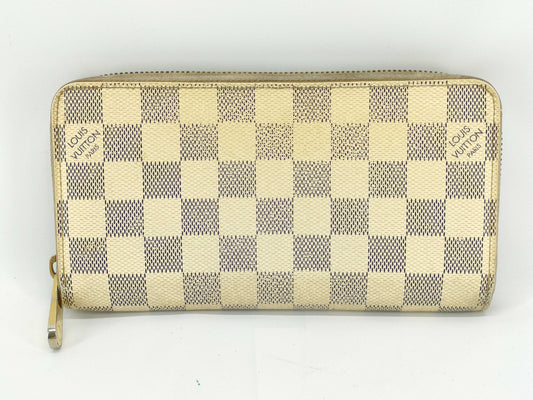 LOUIS VUITTON Louis Vuitton Damier Azur Zippy Wallet