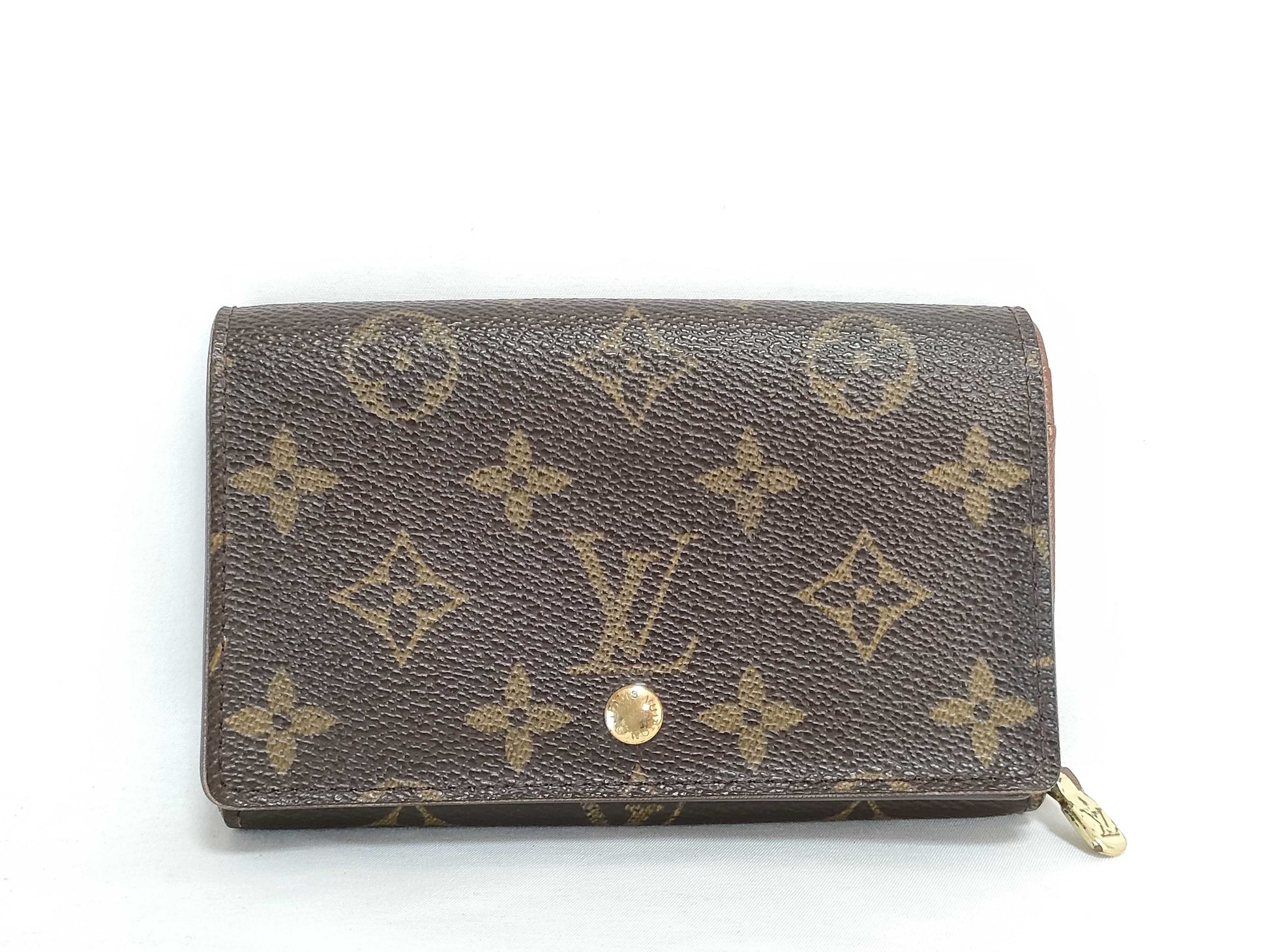 LOUIS VUITTON Louis Vuitton Monogram L-shaped zipper wallet