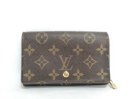 LOUIS VUITTON Louis Vuitton Monogram L-shaped zipper wallet