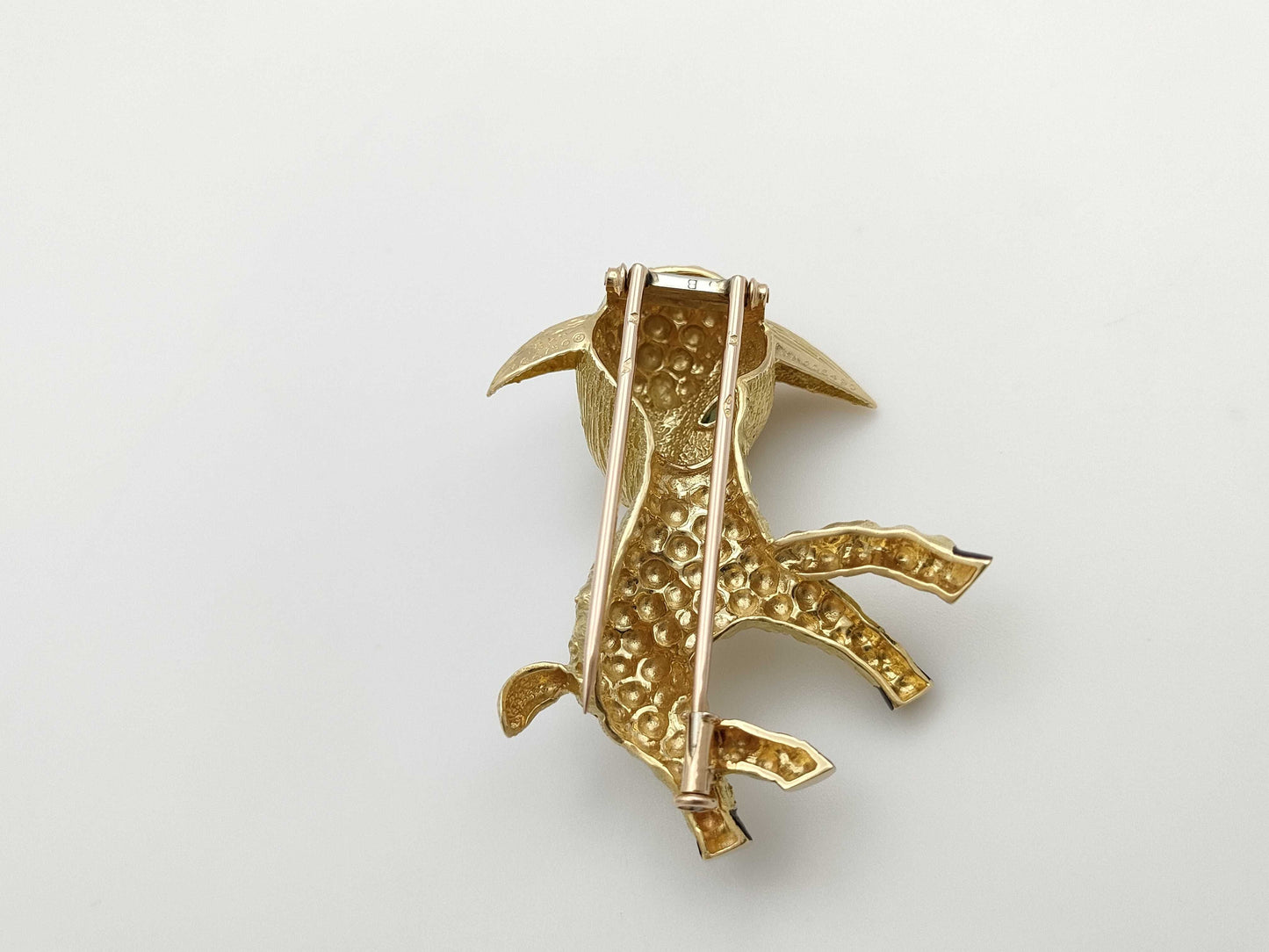 Van Cleef & Arpels Vintage Sheep Tourmaline Brooch in Yellow Gold 750, 15.9g 