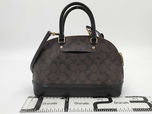 COACH Signature Sierra Satchel Shoulder Bag 2-Way Handbag