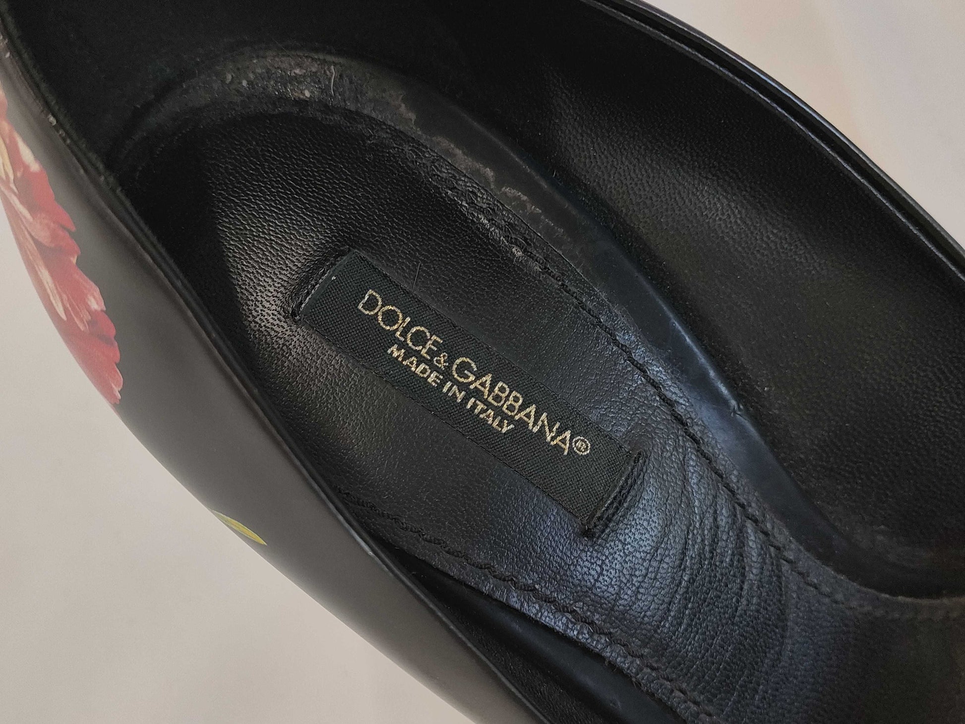 DOLCE&GABBANA DOLCE&GABBANA High Heel Floral Beaded Pumps Size 38