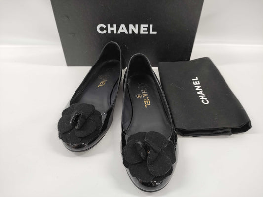 CHANEL Chanel Enamel Camellia Pumps Size 36