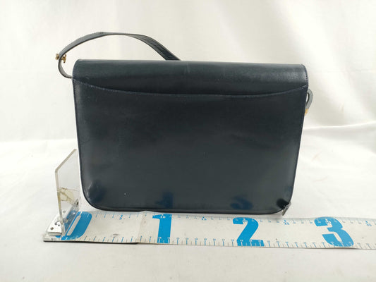 Yves Saint Laurent YSL logo leather shoulder bag