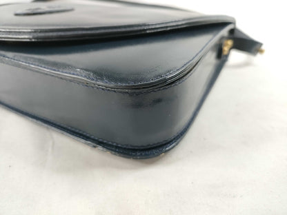 Yves Saint Laurent YSL logo leather shoulder bag