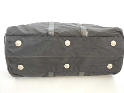 PRADA nylon Prada Boston bag in black nylon.