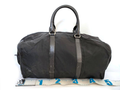 PRADA nylon Prada Boston bag in black nylon.